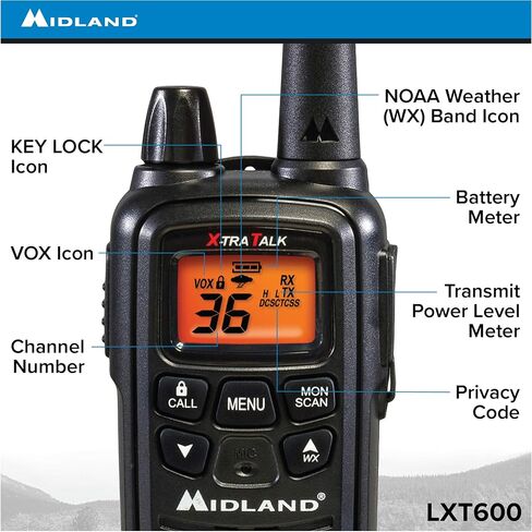 Midland LXT600VP3 FRS Two Way Radios - 4 Pack Bundle w/Chargers in Saudi Arabia