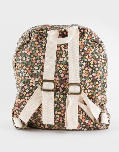 Billabong Women's Mini Mama Canvas Backpack, Black Sands 1, Medium in Saudi Arabia