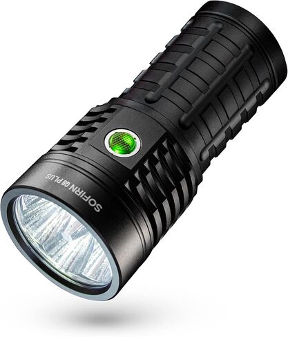 sofirn Q8 Plus Super Bright Flashlight max 16000 Lumens, Rechargeable Powerful Flashlight with High Powered 6* LED, Anduril 2 UI, Ultra-Long Runtime for Camping, Searching, Survival, Emergency in Saudi Arabia