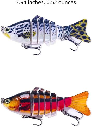 bass baits, Pack of 10, Free Hook Remover, Fishing line, Hook, crankbait, Tackle Box in Saudi Arabia