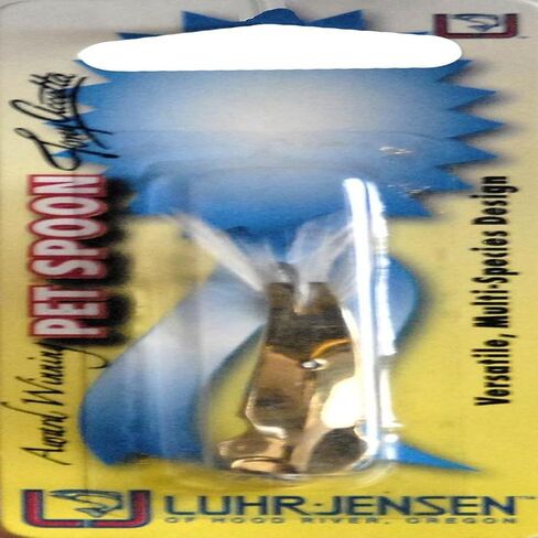 South Bend Sporting Goods Luhr Jensen Pet Spoon, White Feather Gold, 1/6-Ounce in Saudi Arabia