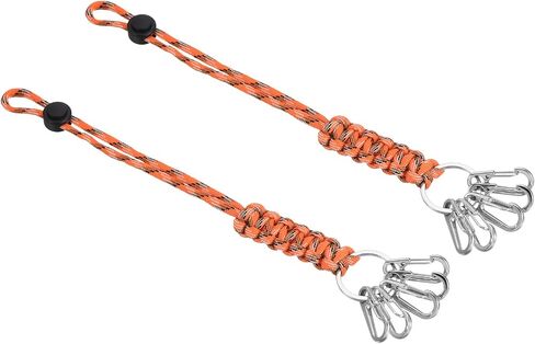 PATIKIL Badge Lanyard with Flat Key Ring Snap Hooks Adjustable Braided Strap Cord Lock for Keys Wallets Outdoors in Saudi Arabia
