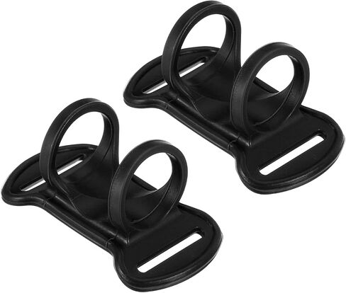 PATIKIL Headlamp Flashlight Holder, 2 Pcs Silicone Soft High Elastic Hands-Free Head Lamp Stand Replacement for Flashlight Outside Camping Riding, Black in Saudi Arabia