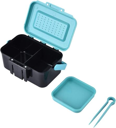 Maggot Boxes For Fishing,Portable Fishing Lure Box Case Live Lure Bait Hook Carrying Case Worm Fishing Tackle Box with Interlayer Fishing Bait Case Tackle Boxes worm containers for fishing worm in Saudi Arabia
