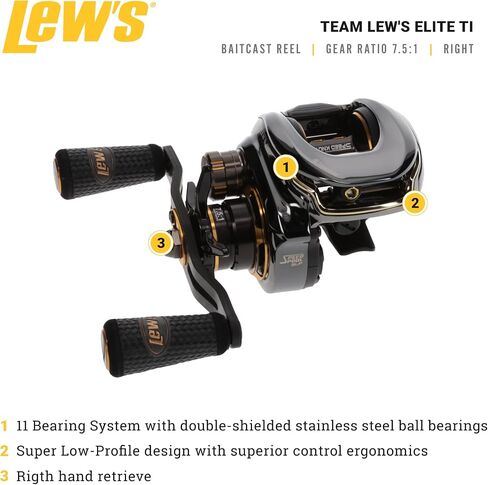 Lew's Team Lew's Elite-Ti Baitcast Reel in Saudi Arabia