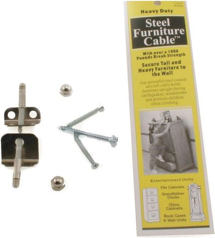 Quakehold! 2830 Furniture Cable Silver, 7 Inch in Saudi Arabia