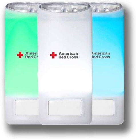 Eton - American Red Cross LED Flashlight Pack of 2, Clipray Crank-Powered Flashlight & Charger Pack of 2 in Kuwait