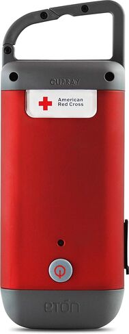 Eton - American Red Cross LED Flashlight Pack of 2, Clipray Crank-Powered Flashlight & Charger Pack of 2 in Kuwait