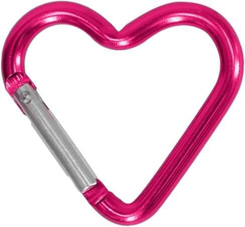 Lightweight Heart Shaped Keychain Clips Heavy Duty Carabiner Aluminum Alloy Carabiner Clip Spring Snap Hook Holder Portable Spring Snap Hook Durable Carabiner in Saudi Arabia