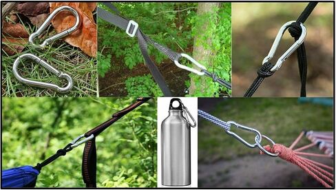 | 50 Pack and 100 Pack | Bulk Heavy Duty Carabiner Snap Clip Hooks |Black, Zinc and Stainless | Contractors, Gyms, Fitness Centers, Business, Industrial in Saudi Arabia