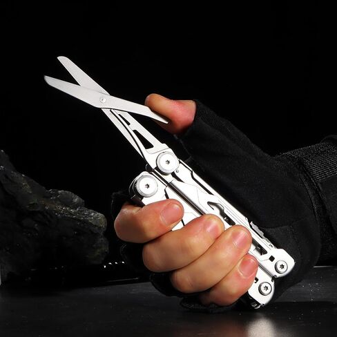 Multitool Pliers, 17-In-1 Heavy Duty Survival Multi-Tool with Sheath, Perfect Gadgets for EDC Survival Camping Hiking, Stocking Stuffers and Gifts for Men in Kuwait