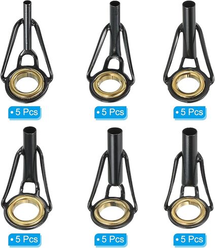 PATIKIL Fishing Rod Tips Repair Kit Stainless Steel Pole Ring Guide Replacement for Saltwater Freshwater Fishing in Saudi Arabia