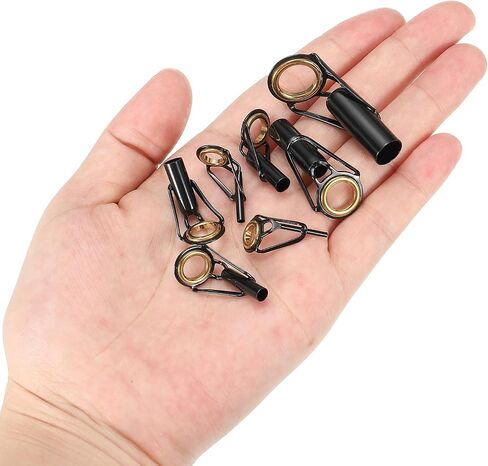 PATIKIL Fishing Rod Tips Repair Kit Stainless Steel Pole Ring Guide Replacement for Saltwater Freshwater Fishing in Saudi Arabia