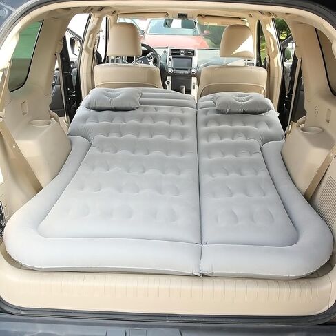 مرتبة هوائية للسيارة ISWEES، مرتبة هوائية لسيارات الدفع الرباعي، مرتبة سيارة لسيارات الدفع الرباعي، مرتبة كاملة مع مضخة كهربائية ووسادتين، مرتبة هوائية لسرير السيارة، وسادة نوم محمولة متدفقة للمنزل والتخييم والسفر في الهواء الطلق in Kuwait