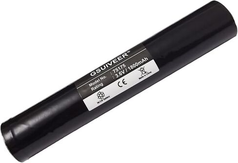 75175 بطارية قابلة للشحن 3.6 فولت 1800 مللي أمبير Ni-CD متوافقة مع Streamlight Stinger 75175 75375 75300 75500 75810 76000 76300، PolyStinger، Pelican M9، FL126 مصباح يدوي (1 حزمة) in Kuwait