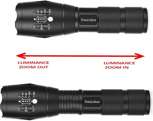 TC1200 Military Grade 2000 Lumen 5 Mode LED Tactical Flashlight Torch for Hurricane Camping Biking Hiking Home Emergency,2 Pack in Saudi Arabia