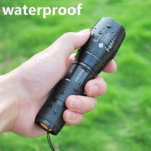 TC1200 Military Grade 2000 Lumen 5 Mode LED Tactical Flashlight Torch for Hurricane Camping Biking Hiking Home Emergency,2 Pack in Saudi Arabia
