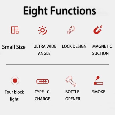 Amorlito Keychain Flashlight, 500 Lumens, 10-Hour Battery Life, 2m Drop Resistant, IPX5 Waterproof, 36g, Portable Keyring Design, Magnetic Base, Bottle Opener, Protective Case Included in Saudi Arabia
