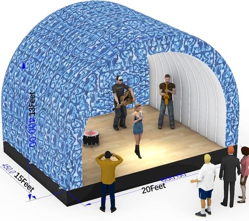 Inflatable Event Stage Tent includes a 950W Blower，Inflatable Stage Elevate Your Occasions with Style and Convenience,Inflatable Stage Cover in Saudi Arabia