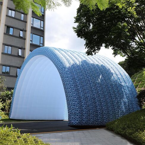 Inflatable Event Stage Tent includes a 950W Blower，Inflatable Stage Elevate Your Occasions with Style and Convenience,Inflatable Stage Cover in Saudi Arabia