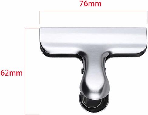 8Pcs 3"Wide Big Size Heavy Duty Stainless Steel Chip Bag Clips,for Seal Stainless to Air Chip Universal Sealing Bags,Stainless Steel Heavy -Type Kitchen Storage Seal in Saudi Arabia