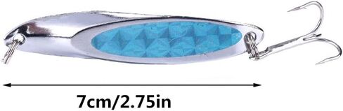 5 قطع ملاعق صيد، طعم ترتر باس، طعم صيد السمك مع دوار، طعم صيد معدني مع خطافات، للمياه المالحة العذبة in Kuwait