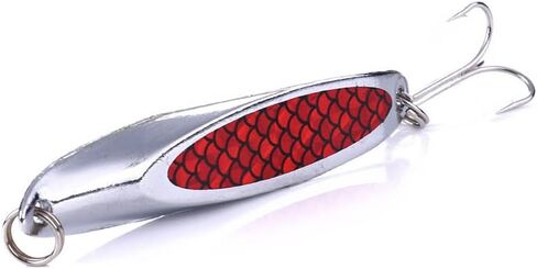 5 قطع ملاعق صيد، طعم ترتر باس، طعم صيد السمك مع دوار، طعم صيد معدني مع خطافات، للمياه المالحة العذبة in Kuwait