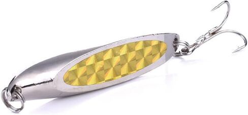 5 قطع ملاعق صيد، طعم ترتر باس، طعم صيد السمك مع دوار، طعم صيد معدني مع خطافات، للمياه المالحة العذبة in Kuwait