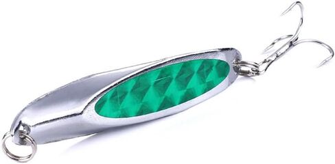 5 قطع ملاعق صيد، طعم ترتر باس، طعم صيد السمك مع دوار، طعم صيد معدني مع خطافات، للمياه المالحة العذبة in Kuwait