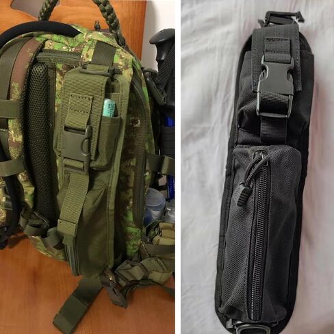 Azarxis Tactical Molle Accessory Pouch, Backpack Shoulder Strap Bag Shoulder Tape Additional Bag Multifunctional Hunting Tools Pouch in Saudi Arabia
