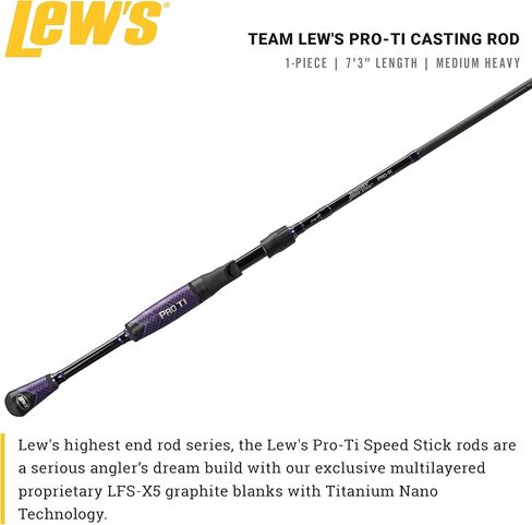 Lew's Team Lew's Pro-Ti Speed Stick 7'3" Medium Heavy Casting Rod in Saudi Arabia