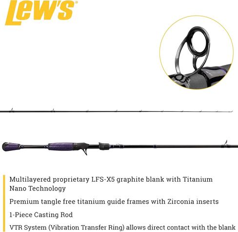 Lew's Team Lew's Pro-Ti Speed Stick 7'3" Medium Heavy Casting Rod in Saudi Arabia