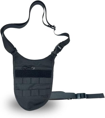 Canvas Pouch.Tactical Shoulder Bag.Underarm Bag.Men Hidden Waist. Outdoor Travel Wallet Phone Key Anti Theft Bag. Adjustable Waist Hunting Maintenance Tools Organizer（Black） in Saudi Arabia