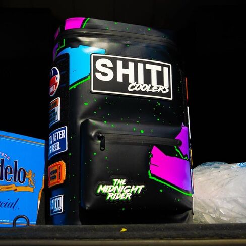 SHITI Coolers Soft Side Backpack Cooler for Partying at The Beach, Pool, Tailgate, or Camping - Portable Backsaver - Insulated & Leak Proof - High Performance Yet Extremely Cool (Midnight Rider) in Saudi Arabia