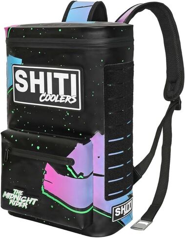 SHITI Coolers Soft Side Backpack Cooler for Partying at The Beach, Pool, Tailgate, or Camping - Portable Backsaver - Insulated & Leak Proof - High Performance Yet Extremely Cool (Midnight Rider) in Saudi Arabia