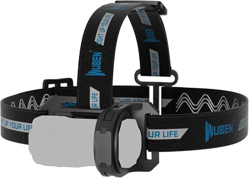 WUBEN X0 دعامة للمصابيح الأمامية قابلة للتعديل، حزام يد للمصابيح الأمامية LED باللون الأسود لمصباح أمامي قابل لإعادة الشحن للأنشطة الخارجية، والتخييم، والمشي لمسافات طويلة، وصيد الأسماك، والمشي، والأدوات (مصباح يدوي غير متضمن) in Kuwait