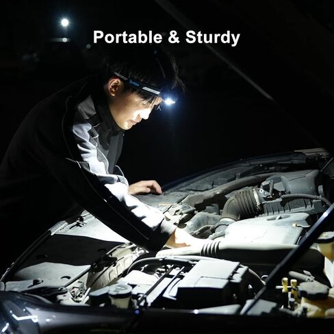 WUBEN X0 دعامة للمصابيح الأمامية قابلة للتعديل، حزام يد للمصابيح الأمامية LED باللون الأسود لمصباح أمامي قابل لإعادة الشحن للأنشطة الخارجية، والتخييم، والمشي لمسافات طويلة، وصيد الأسماك، والمشي، والأدوات (مصباح يدوي غير متضمن) in Kuwait