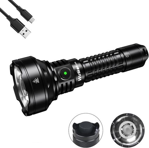 Wurkkos TD01C Tactical Flashlight, 1800LM Rechargeable, 1000M Throw USB-C in Saudi Arabia