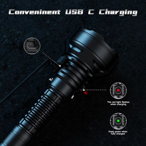 Wurkkos TD01C Tactical Flashlight, 1800LM Rechargeable, 1000M Throw USB-C in Saudi Arabia