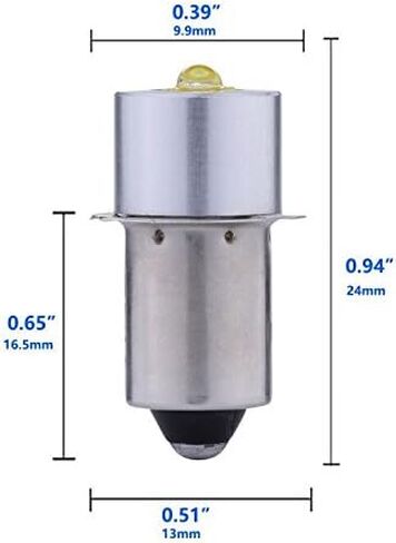 استبدال لمبة LED لمصباح يدوي DC 4-24V، 3W 200LM، 4.5V 6V 9V 12V 15V 18 V استبدال المصابيح لـ 3 4 5 6 C/D مشاعل الشعلة in Kuwait