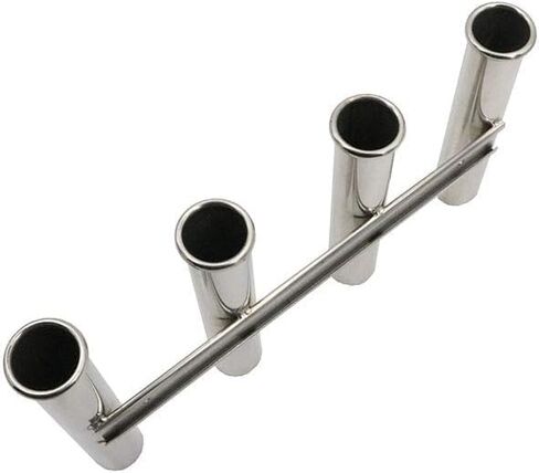 Stainless Steel Boat Fishing Rod Holder 4 Tubes Linkded Fishing Rod Rack Wall-Mounted Fishing Pod Racks for Marine Yacht Kayak Camper RV in Saudi Arabia