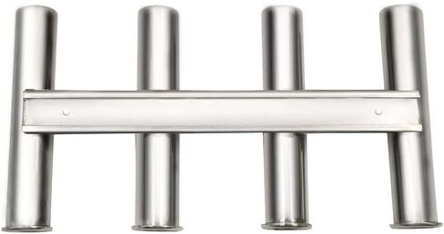 Stainless Steel Boat Fishing Rod Holder 4 Tubes Linkded Fishing Rod Rack Wall-Mounted Fishing Pod Racks for Marine Yacht Kayak Camper RV in Saudi Arabia