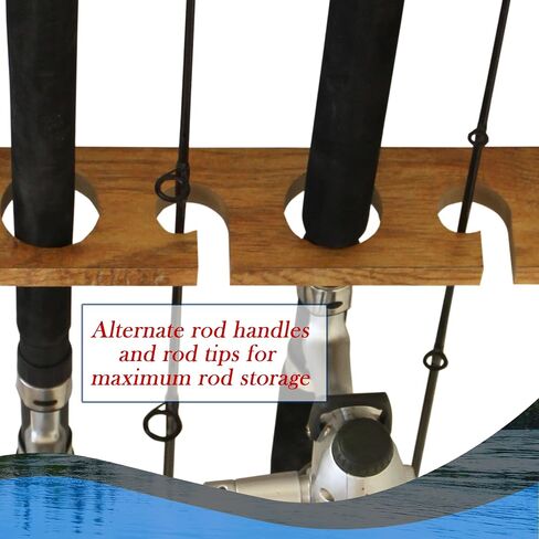 BOGO Rush Creek Creations 2-Pack 8 Rod Fishing Rod Holder for Wall or Ceiling in Saudi Arabia