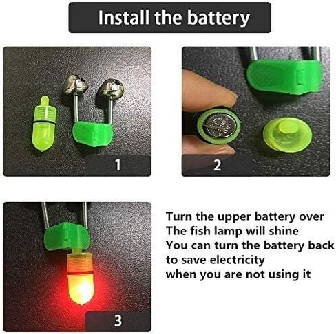 16 قطعة من مقاطع أجراس الصيد البلاستيكية إنذار لقضيب الصيد مع أجراس تنبيه مزدوجة، قضيب لضوء الصيد الليلي قابل للتثبيت in Kuwait