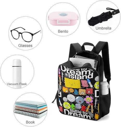 BFDI Backpack Cute Cartoon Casual PU Leather Backpack in Saudi Arabia