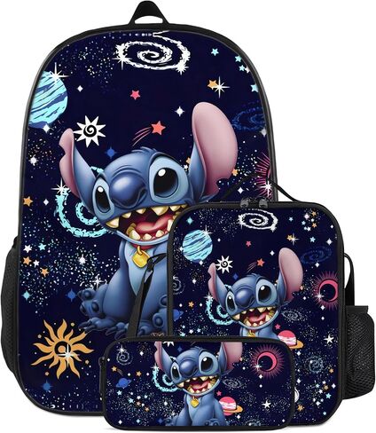 Backpack 3PCS Set Multifunctional Lightweight Personalized Daypacks 17 Inches in Saudi Arabia