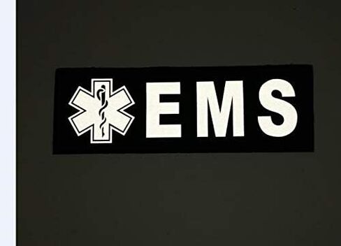 رقع JFFCESTORE العاكسة EMS EMT، رقع طبية تكتيكية مع دعامة تثبيت بخطاف (أحمر، 8.7 * 2.96 بوصة) in Saudi Arabia