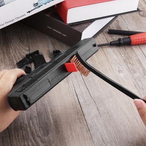 Accmor Gun Cleaning Tools Kit, Universal Gun Cleaner Set including 2 Pcs Double-Ended Brass Steel Nylon Bristle Gun Cleaning Brushes & 4 Pcs Polymer Gun Cleaning Picks in Saudi Arabia