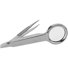 Stansport Magnifier and Tweezer Instrument Silver