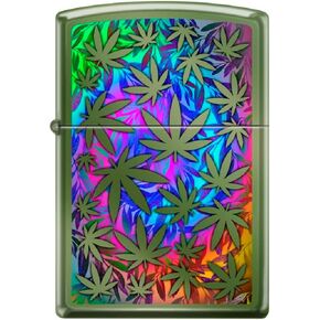 Zippo Lighter - Leaf Designs Indoor Outdoor Windproof Zippo Lighter (Leaf Chameleon #Z6030)